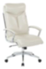 Cushioned Cushiony Comfortable Conference Chair in Cream angle view