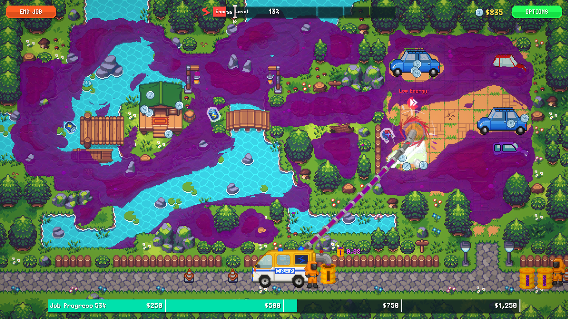 Official Sludgineers level screenshot from early/mid progression