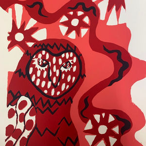 Owl 
silkscreen 
9" x 14" 
2022 