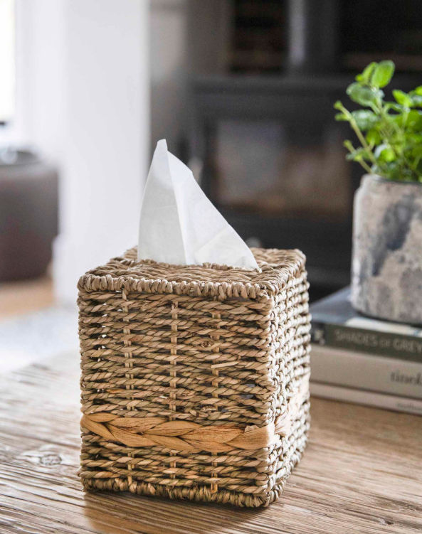 Seagrass sq Tissue Box
