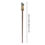 Thumbnail: Witch Magic Stick Clear Quartz Point Crystal Scepter Fairy Wand Prop Wood Stick 