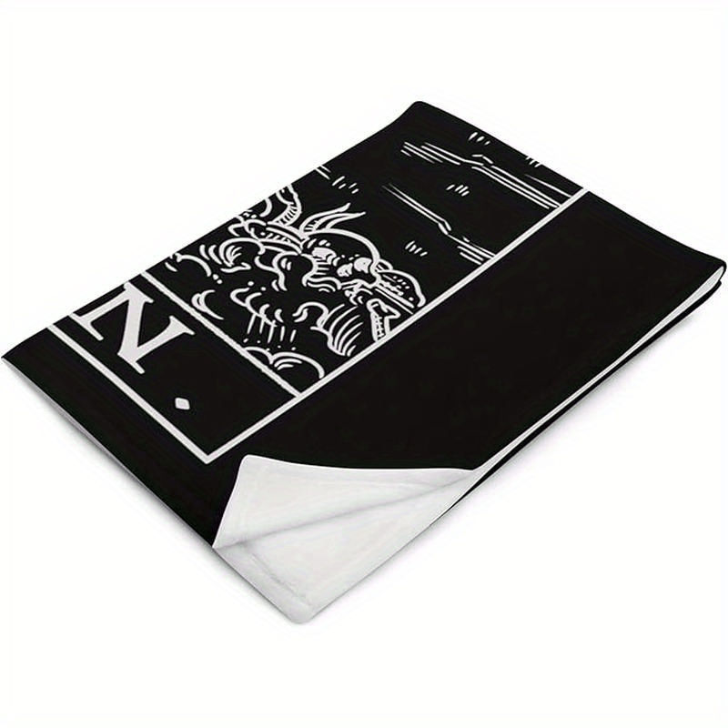 The Moon Tarot Card Throw Blanket - Werewolf Gothic Halloween Home Decor