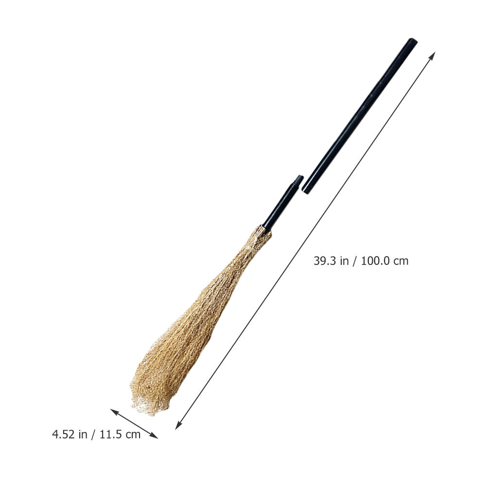 Halloween Witch Broom Broom Decor Cosplay Supply Witch Party Cosplay Accessory M