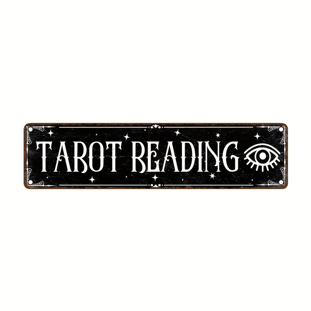 "Tarot Beading" Aluminum Sign, 4X16 Inch (10Cm*40Cm), Wall Hanging, Multi-Purpos
