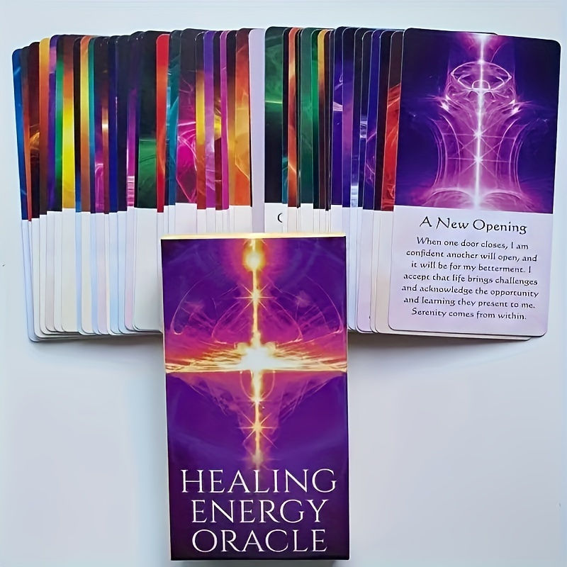 54pcs, Tarot Cards, Oracle Deck, Unlock Your Inner Wisdom With Healing Energy, F