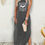 Thumbnail: Women's Sleeveless Maxi Dress, Salem Witchcraft Graphic, Polyester, Casual Round