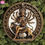 Thumbnail: 1pc Vintage Hindu Goddess Durga Statue - Aluminum Wall Art Plaque with Lion moun