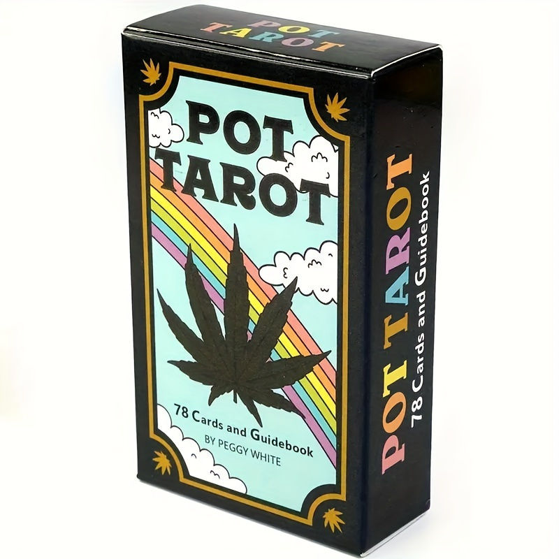78-Card Pot Tarot Deck - Leaf design fortune telling, Tabletop party game, divin