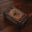 Thumbnail: 1pc Wooden Tarot Card Storage Box - Portable Push-Pull Organizer, Astrology Jewe