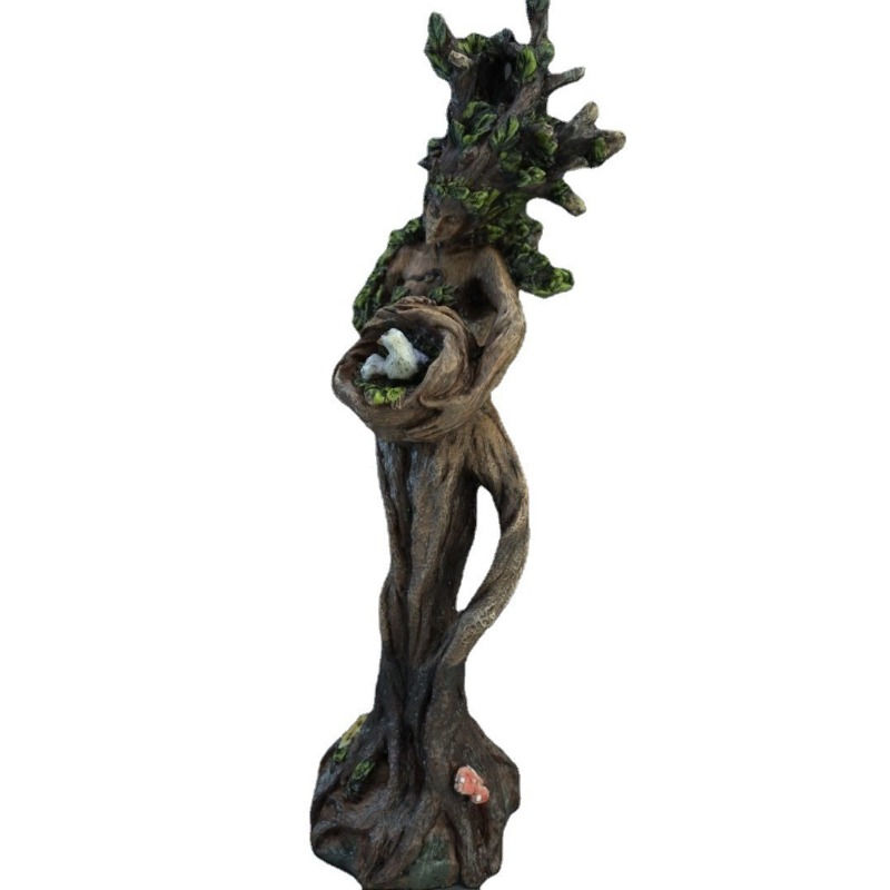 1PC Natural Forest Goddess Bird Statue Resin Desktop Decoration Personalized Cre
