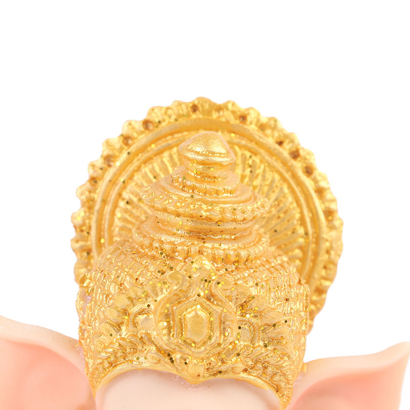 Gold Lord Ganesha Buddha Statue Elephant God Sculptures Ganesh Figurines