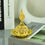 Thumbnail: [1 Golden Incense Burner Decor] Set of 1 Golden Middle Eastern Style Incense Bur