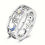 Thumbnail: 925Sterling Silver Hypoallergenic Wide Band Ring, Elegant & Luxurious Hollow Cre