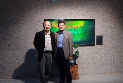 Prof. T. C. Poon (Virginia Tech., USA) 蒞臨本所於全像藝術合照 (2016. 12)