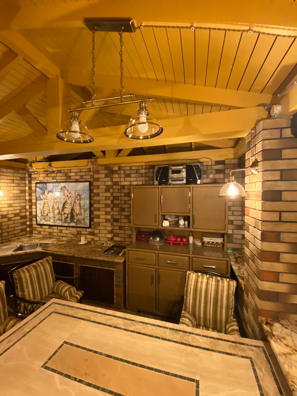 Буфет из искусственного ротанга (055)