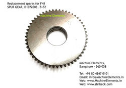 SPUR GEAR, D1072003, Z=52