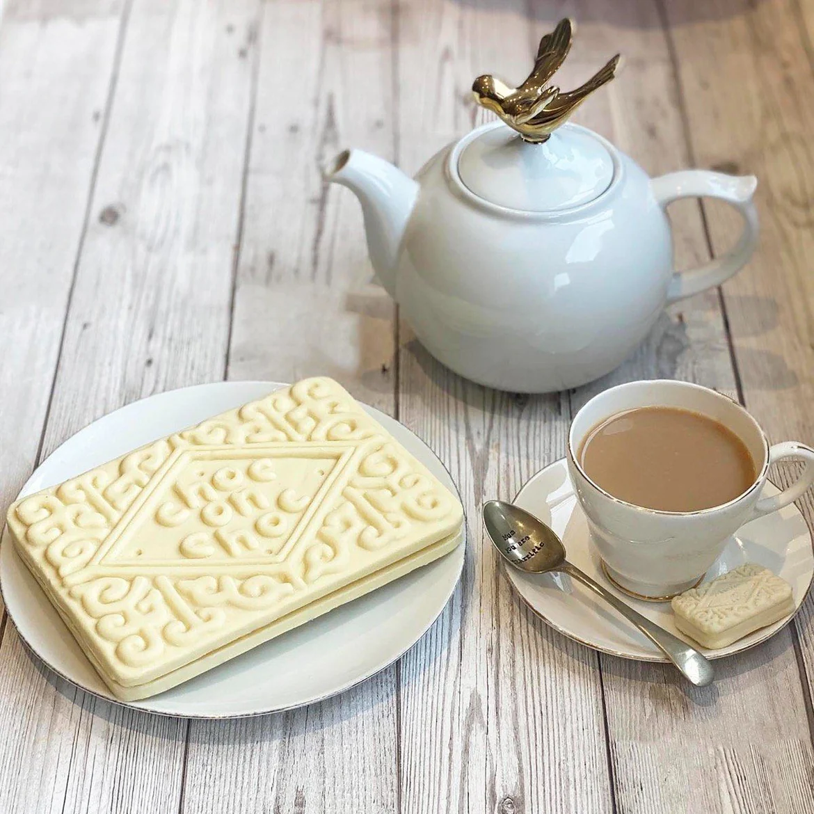 Giant Custard Cream Biscuit Shaped Chocolate from Choc On Choc