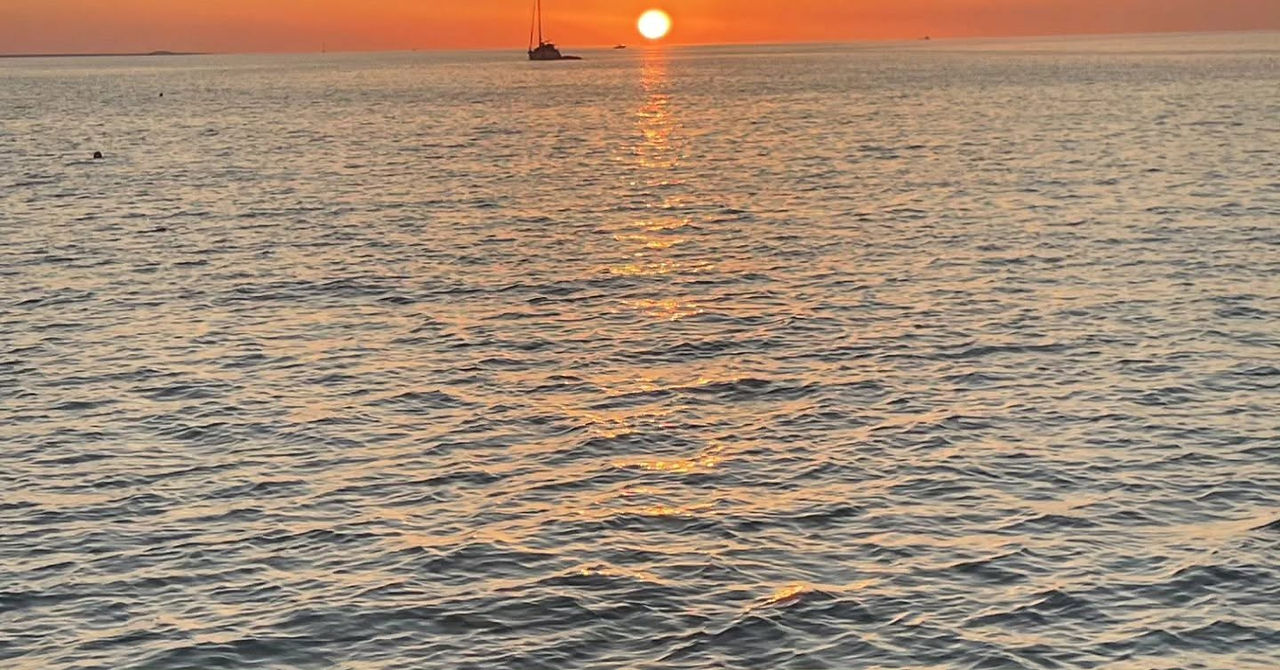 Florida Keys sunset viewed during an Island Girls Excursions charter