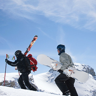 Ski dans les pyrénées, luchon