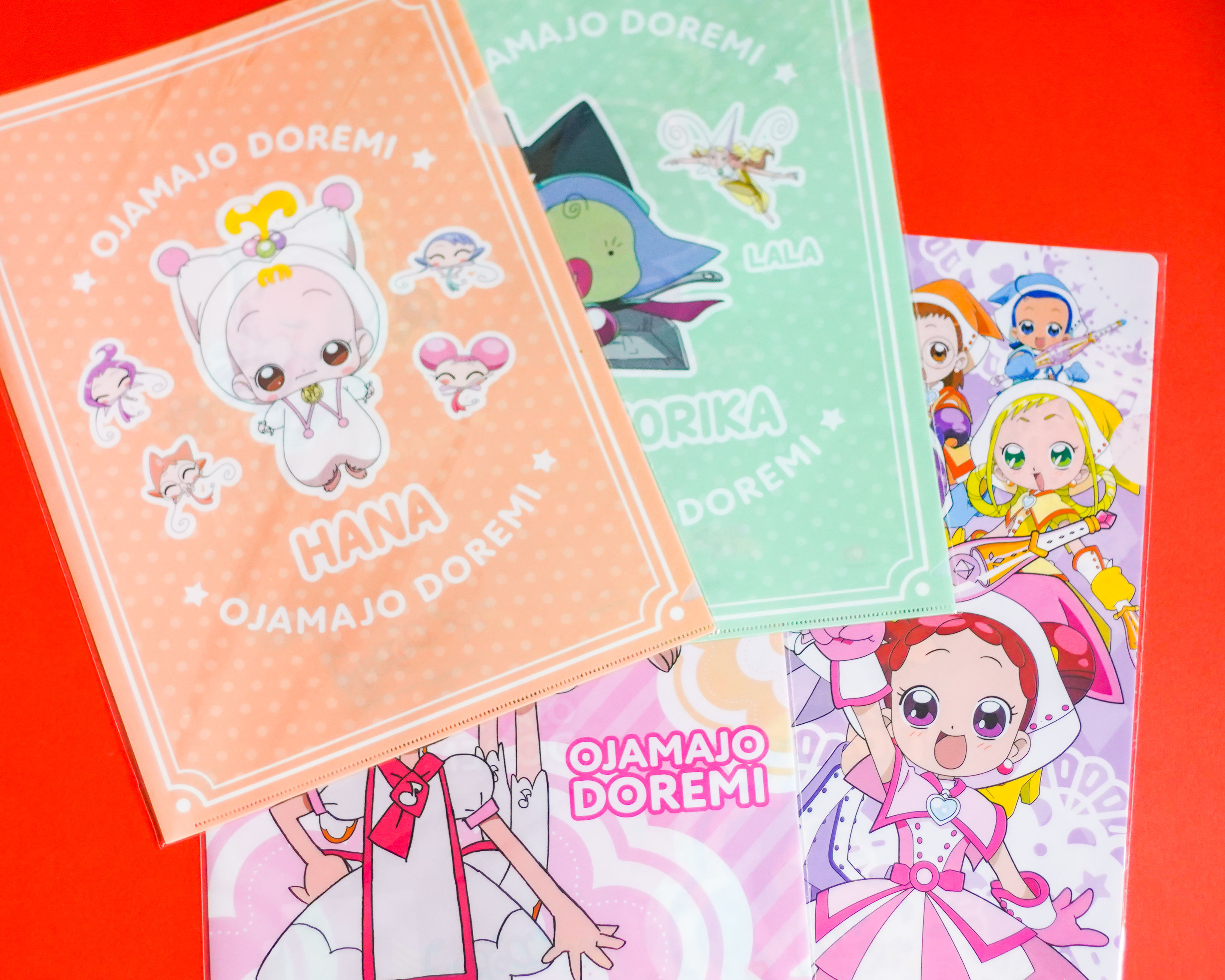 小魔女doremi 台灣限定店 文件夾一套四個