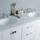 Thumbnail: 60" Malibu Pure White Double Sink Vanity