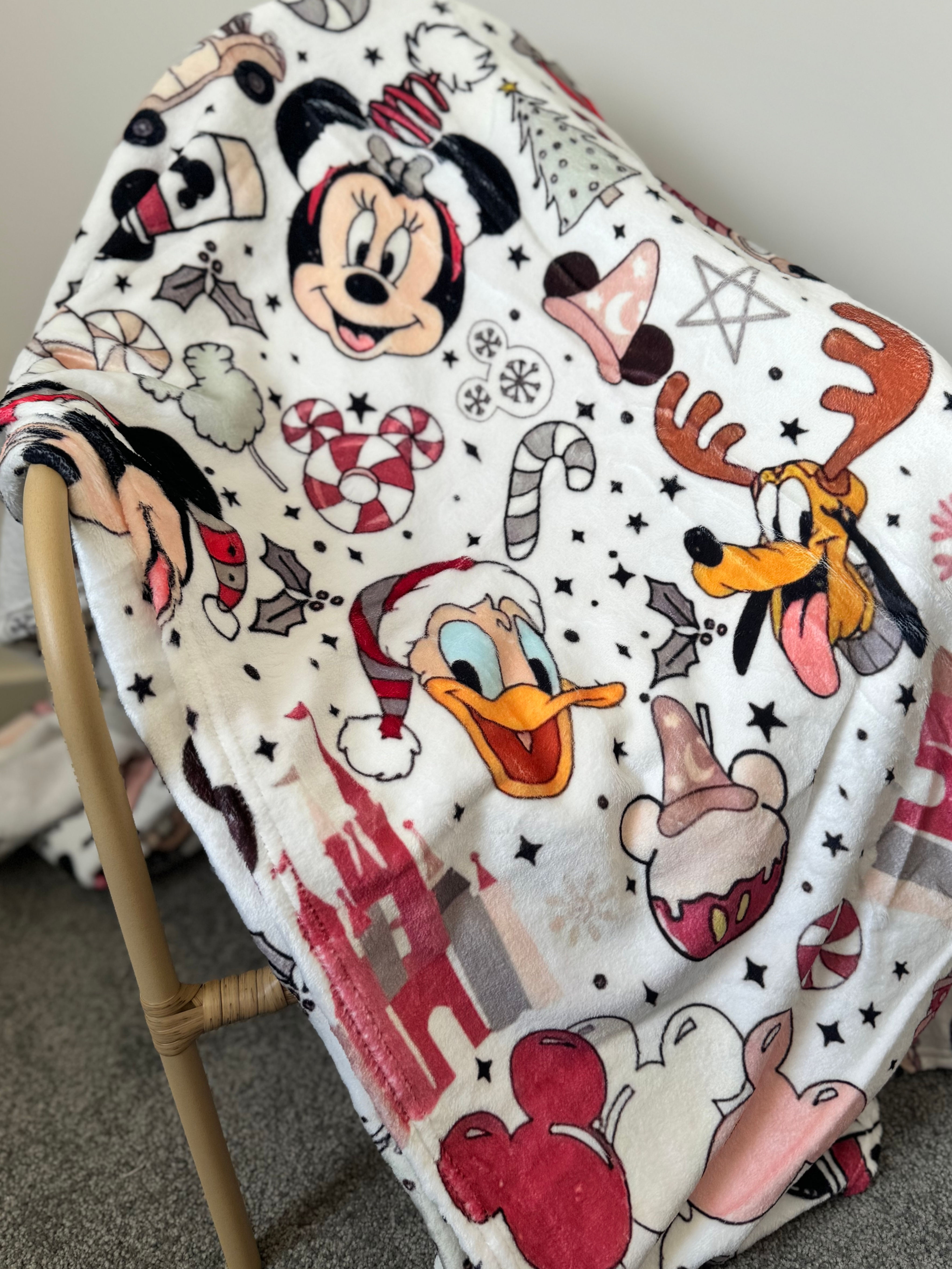 Christmas Disney Fleece Throw Blanket