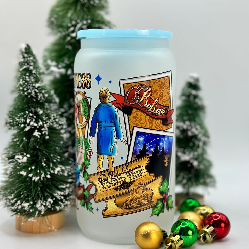 Thumbnail: Polar Express Frosted 16oz Beer Can Glass