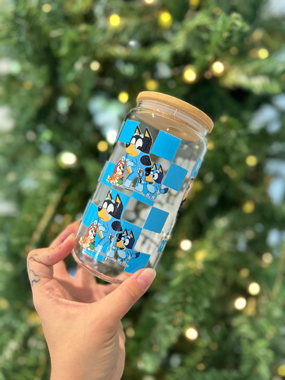 Thumbnail: Bluey Dad Bod 16oz Beer Can Glass