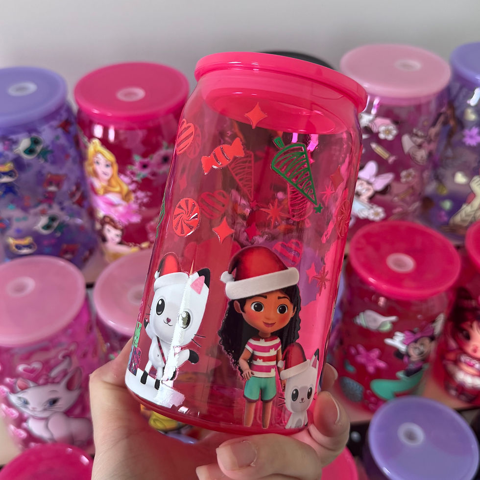 Thumbnail: Gabby Christmas 16oz Plastic Can Cup