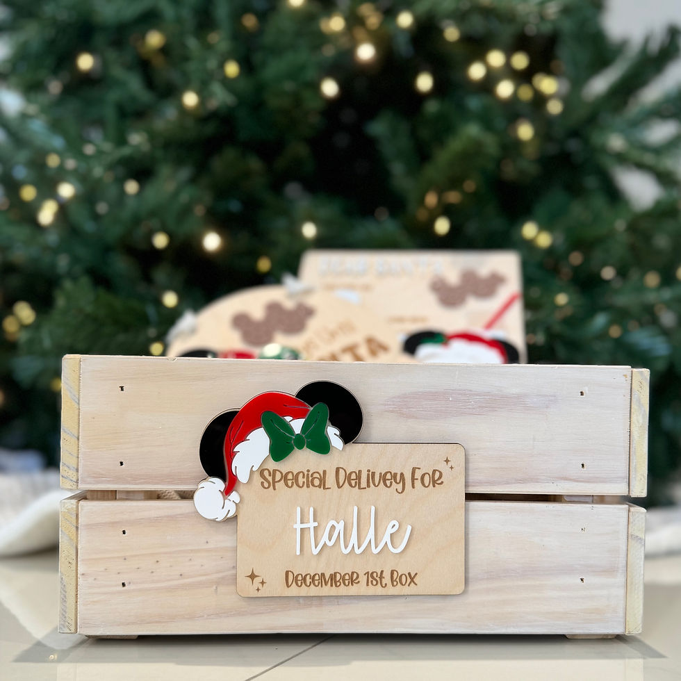 Interchangeable Christmas Crate Plaque