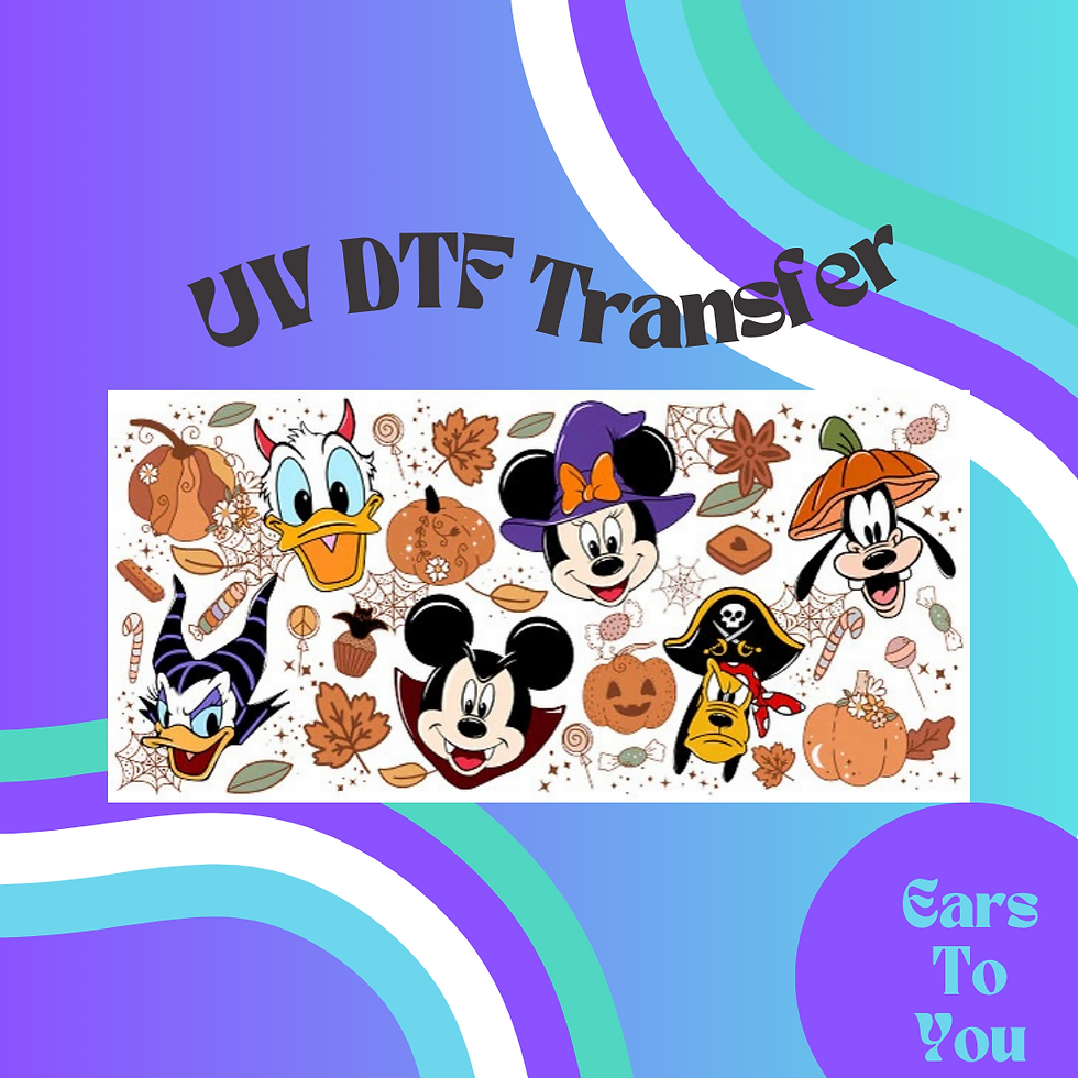 Mickey and Friends Halloween 16oz UV DTF