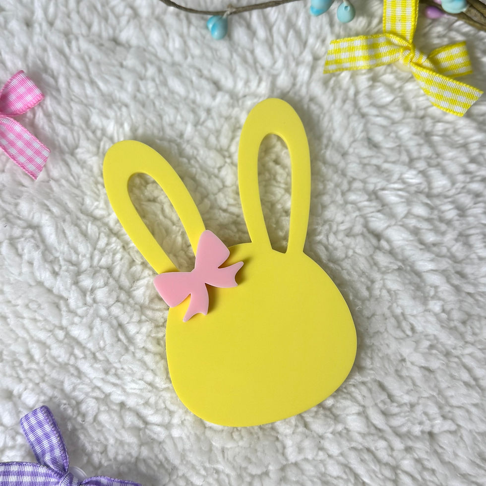 Thumbnail: Blank 3mm Acrylic Bunny Tags – Perfect for Crafters and Small Busines