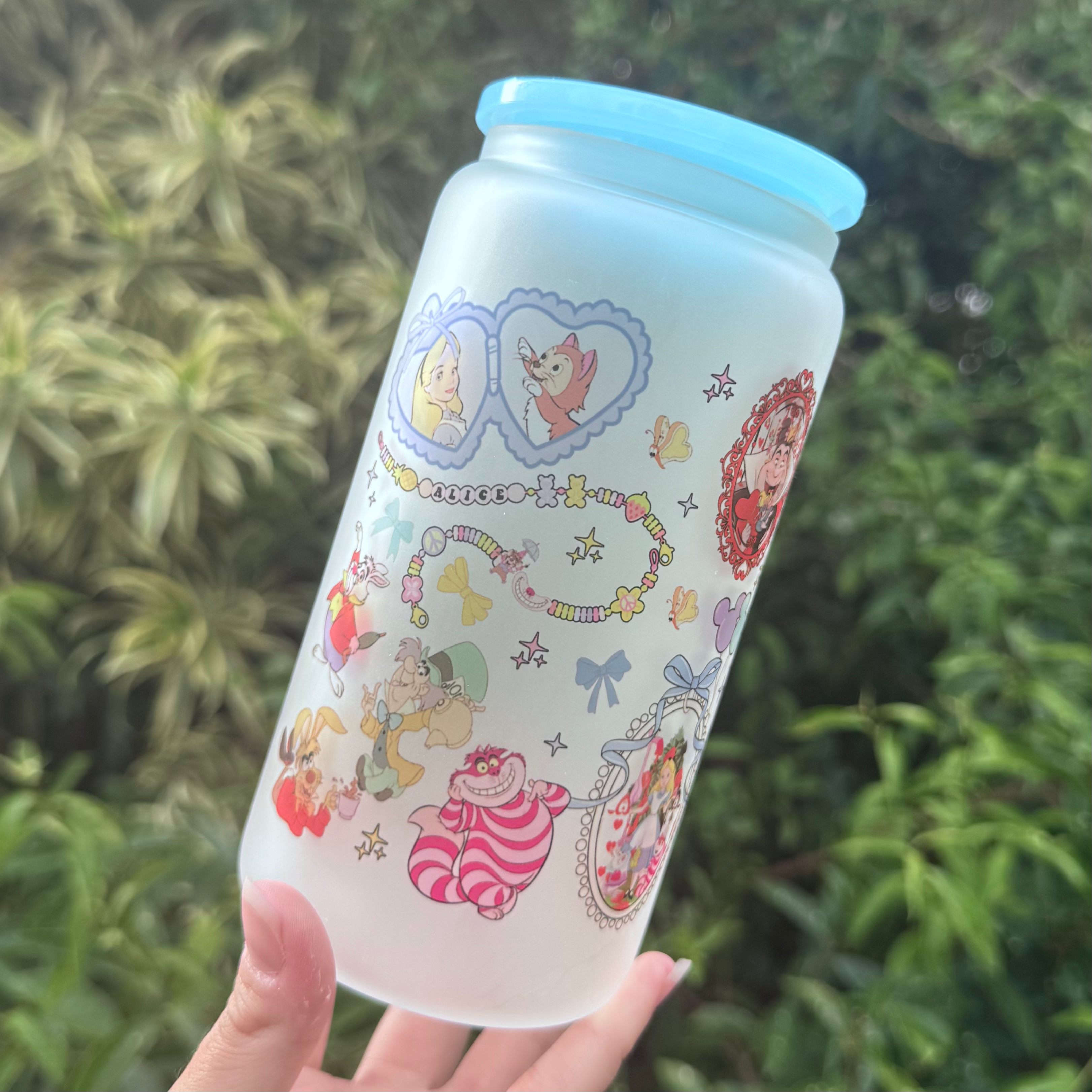 Alice in Wonderland 16oz Frosted Beer Can