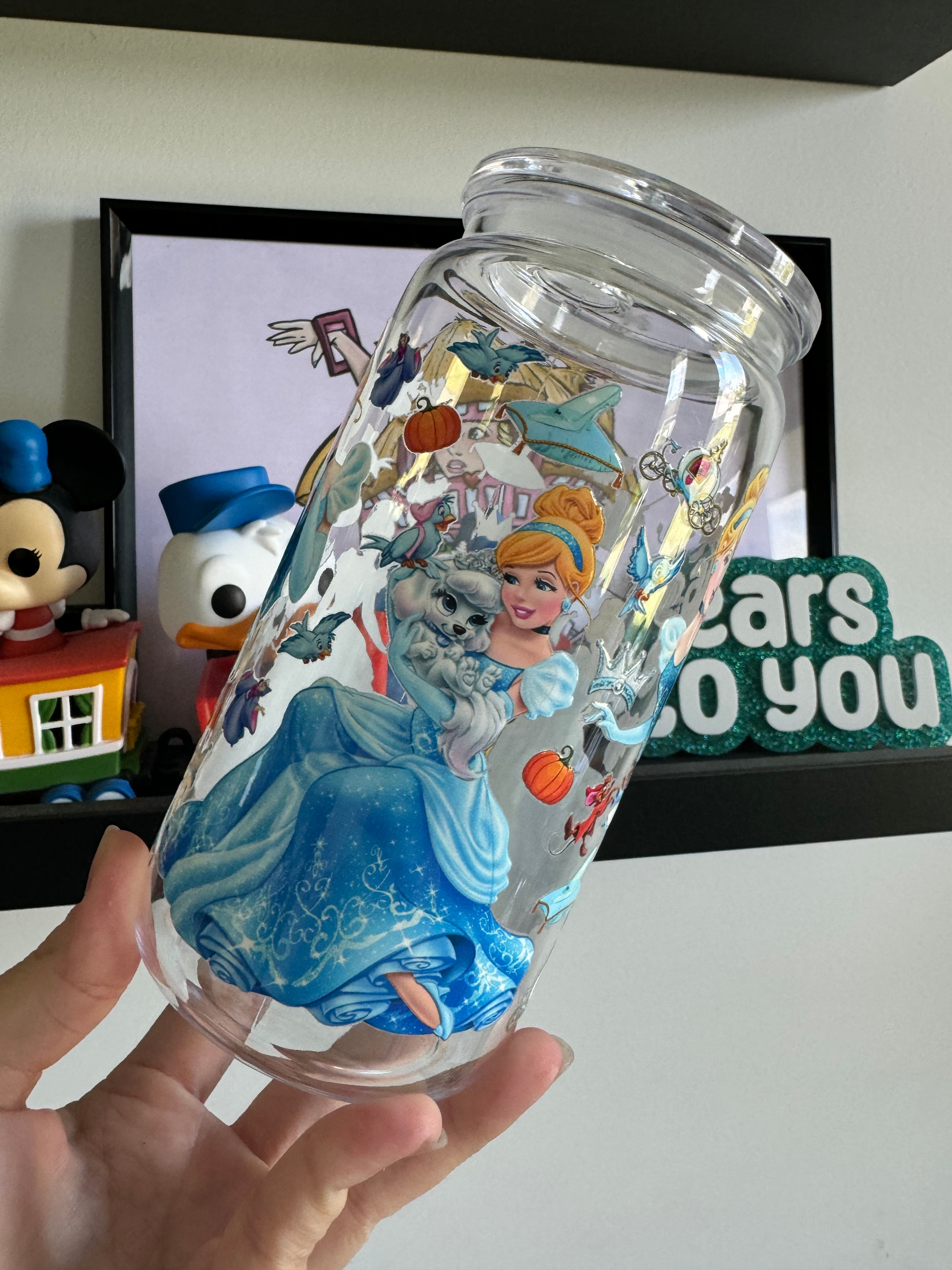 Cinderella 16oz Acrylic Can Cup