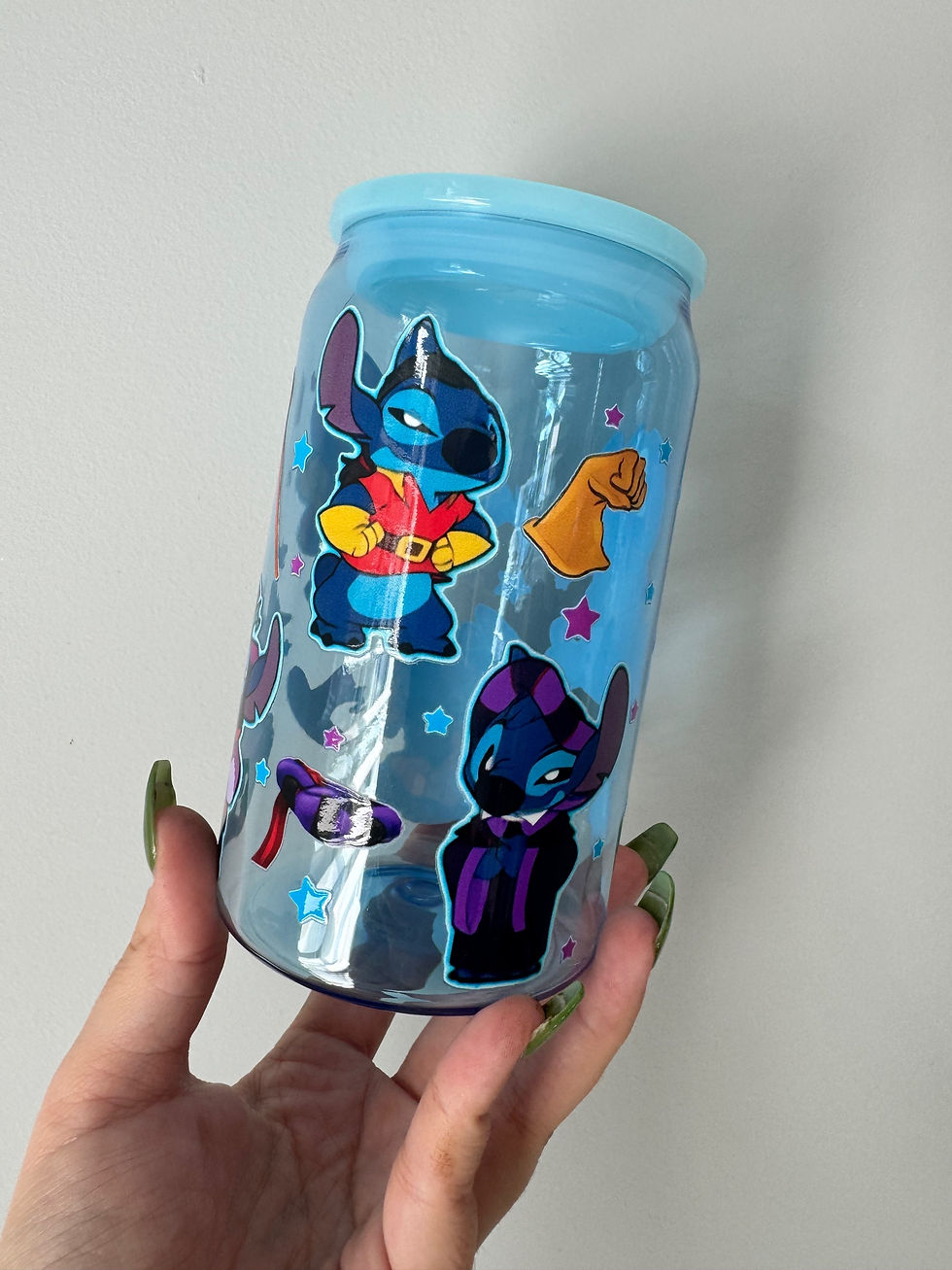 Thumbnail: Halloween Stitch 16oz Plastic Can Cup