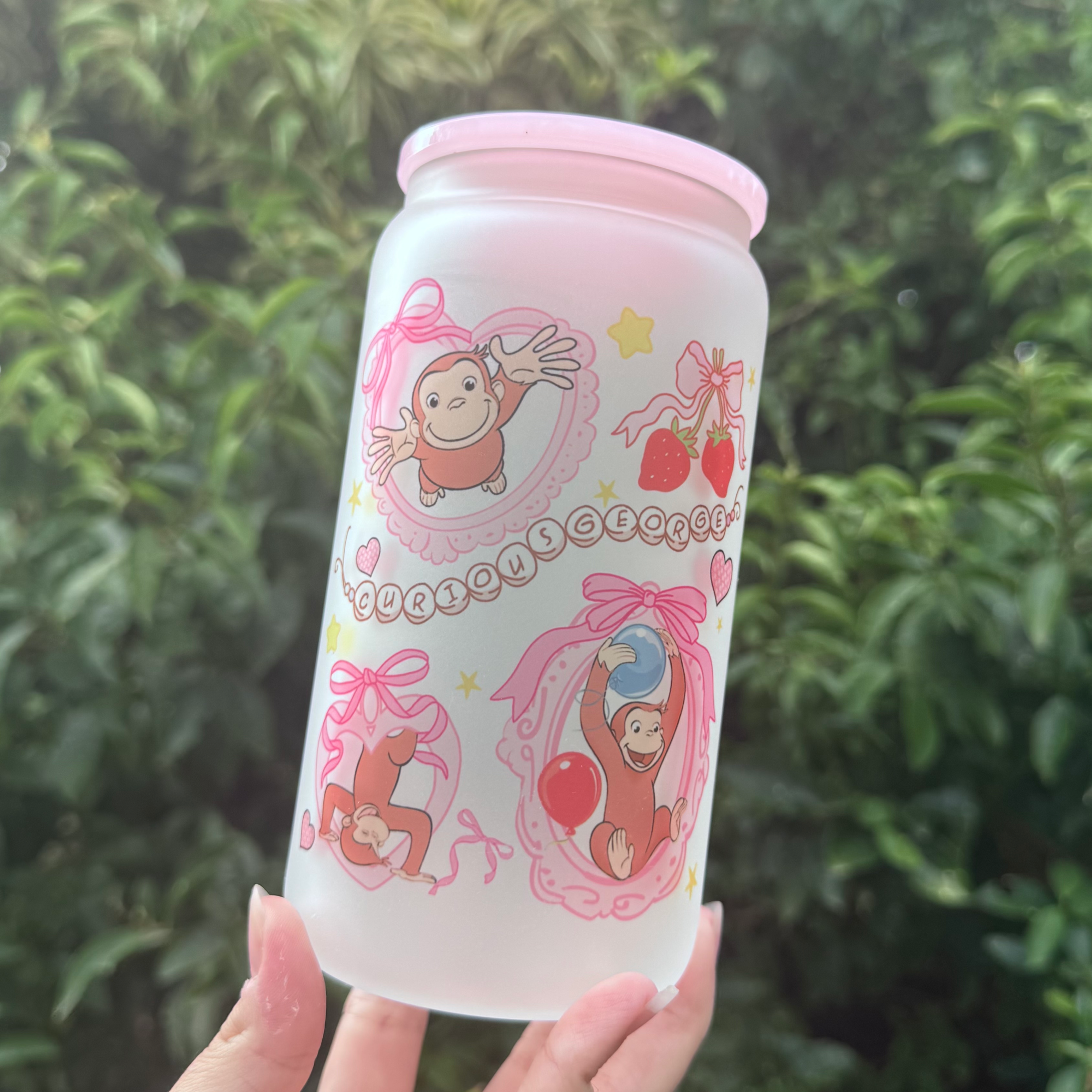 Curious George 16oz Frosted Beer Can