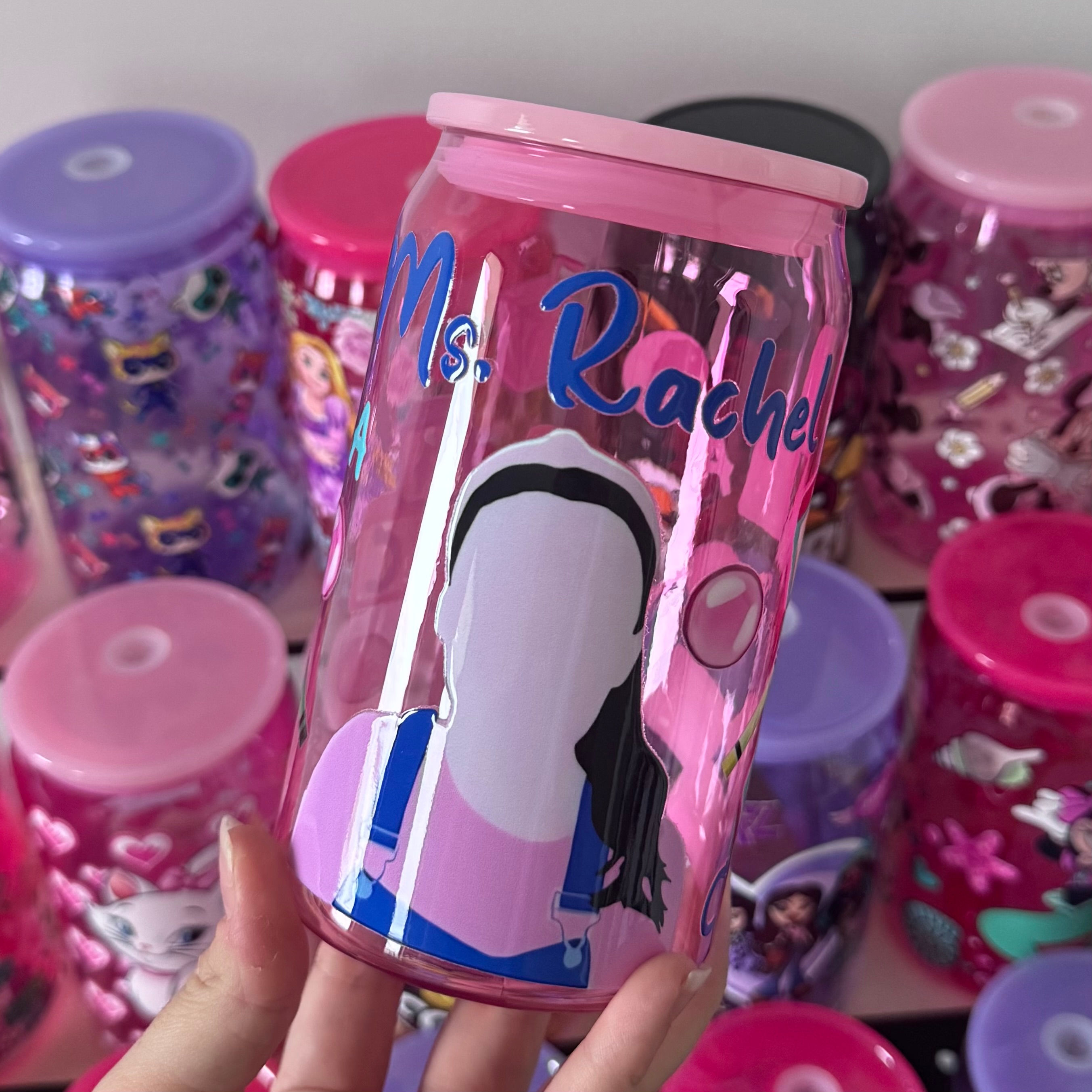 Ms Rachel 16oz Plastic Can Cup