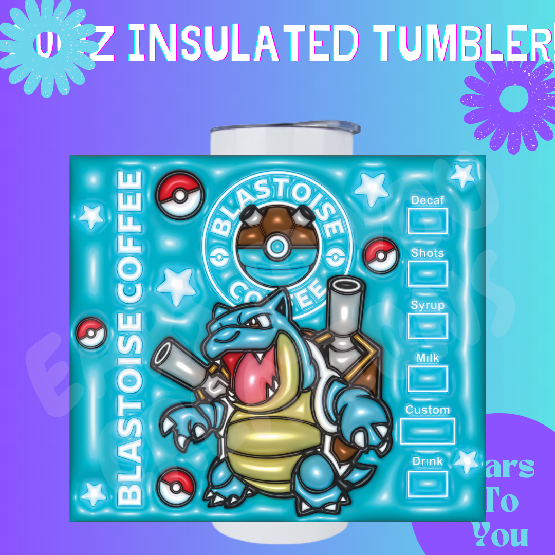 Blastoise Puff 20oz Insulated Tumbler