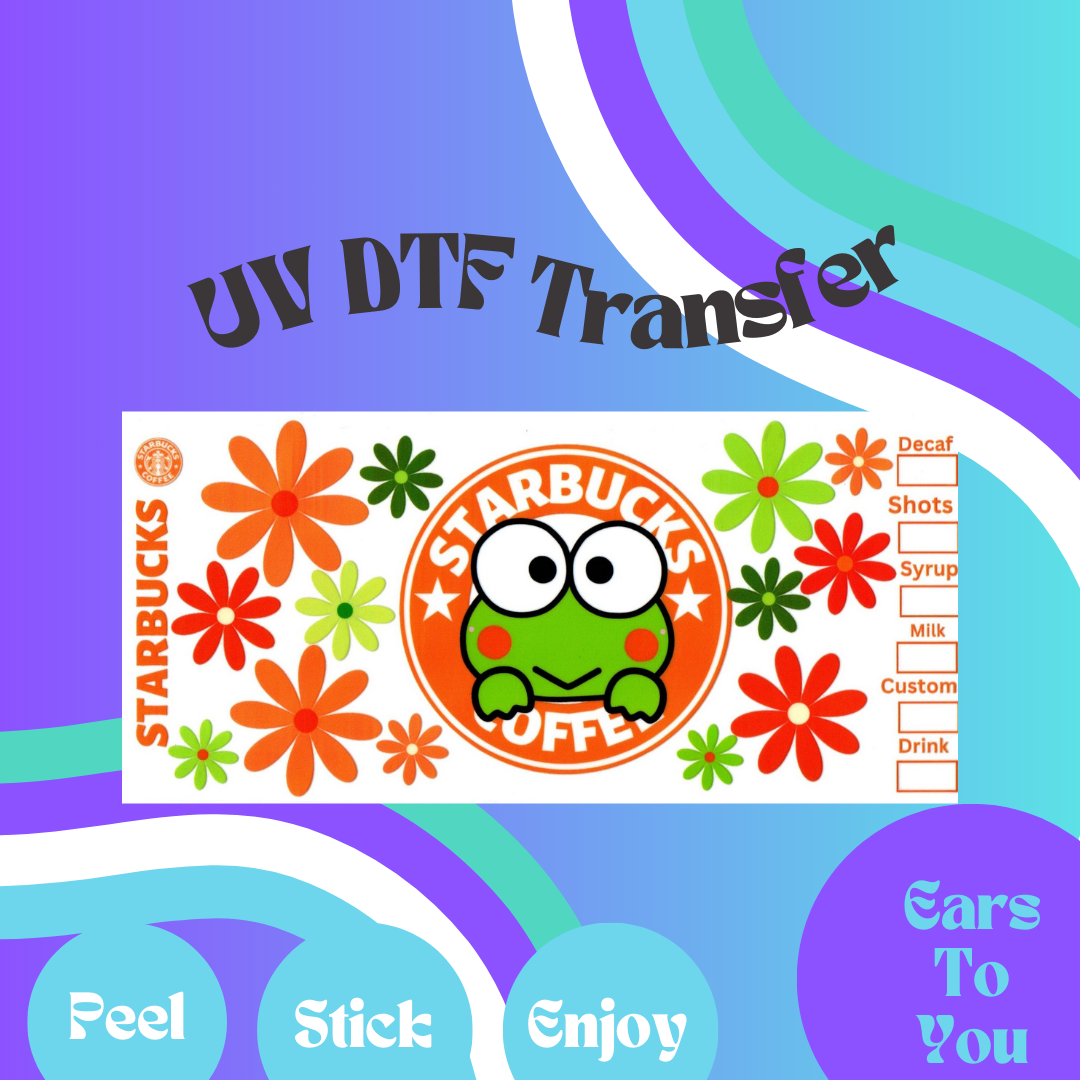 Keroppi 16oz UV DTF Transfer