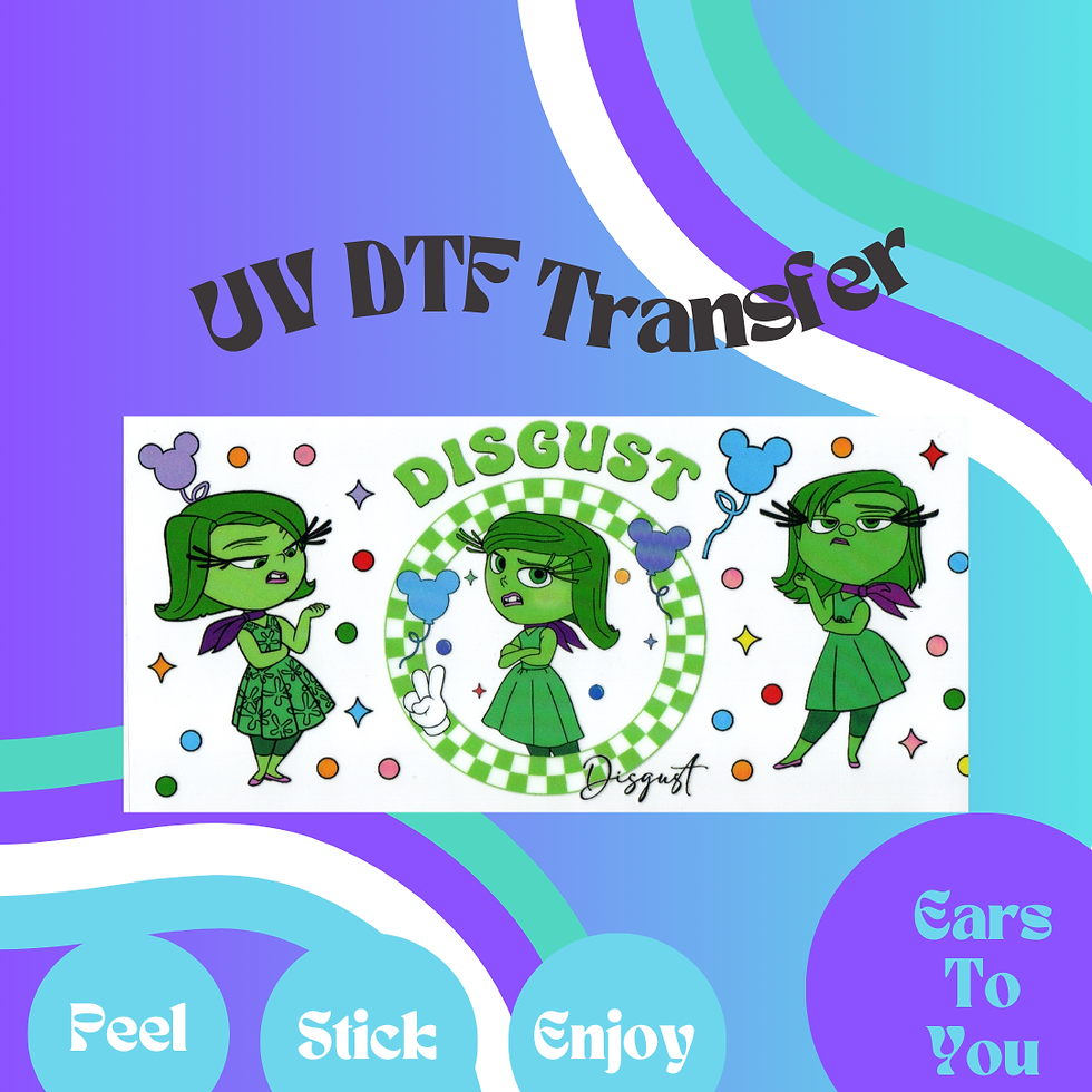 Disgust 16oz UV DTF Transfer