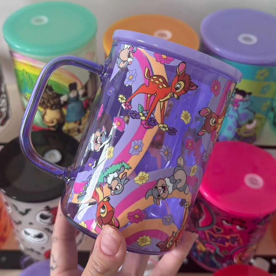 Thumbnail: Bambi 17oz Glass Mug with UV DTF