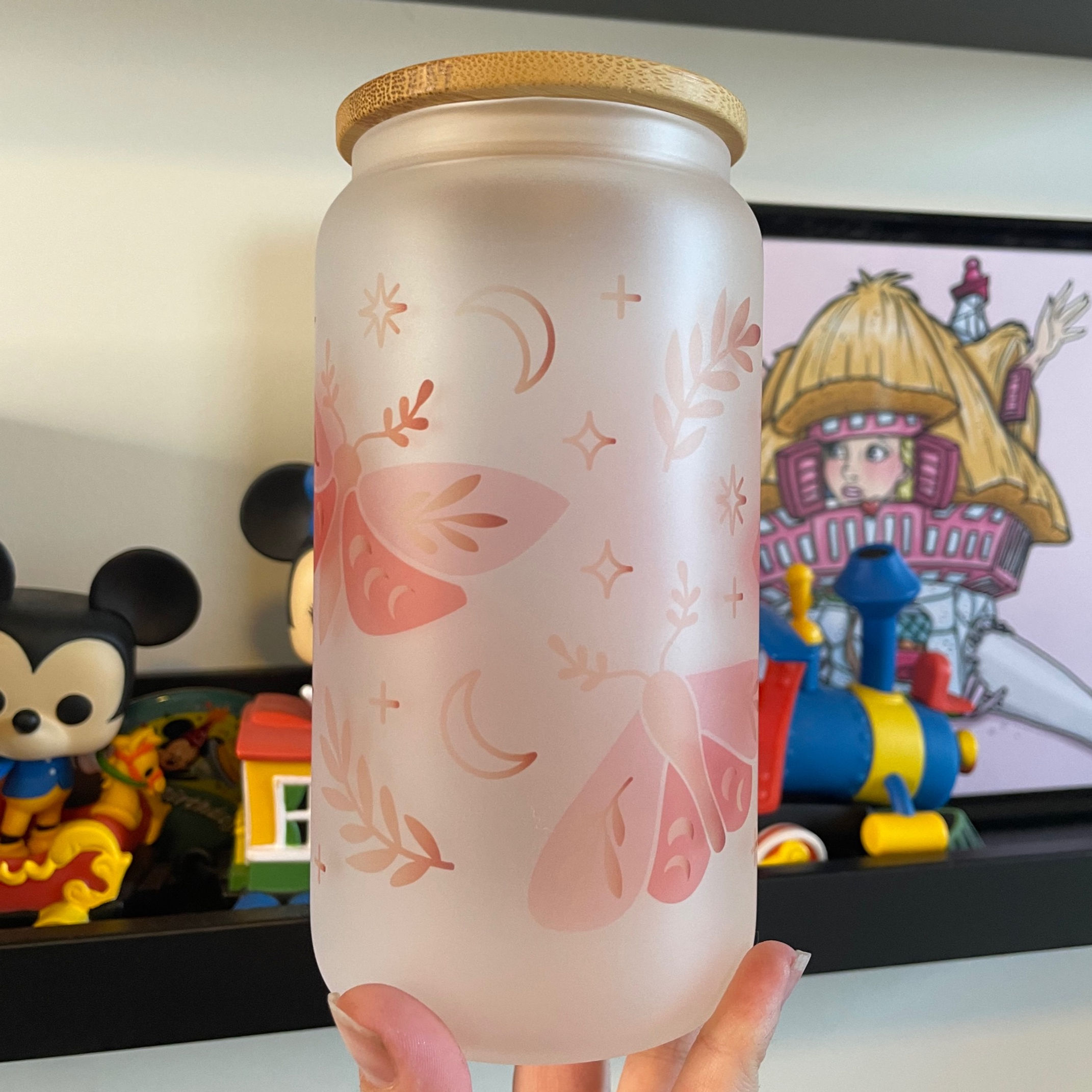 Boho Moths 16oz Frosted Beer Can