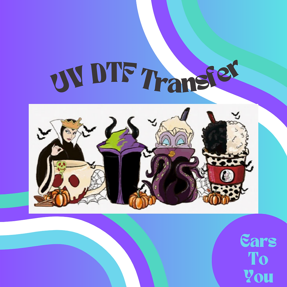 Iced Coffee Villains 16oz UV DTF