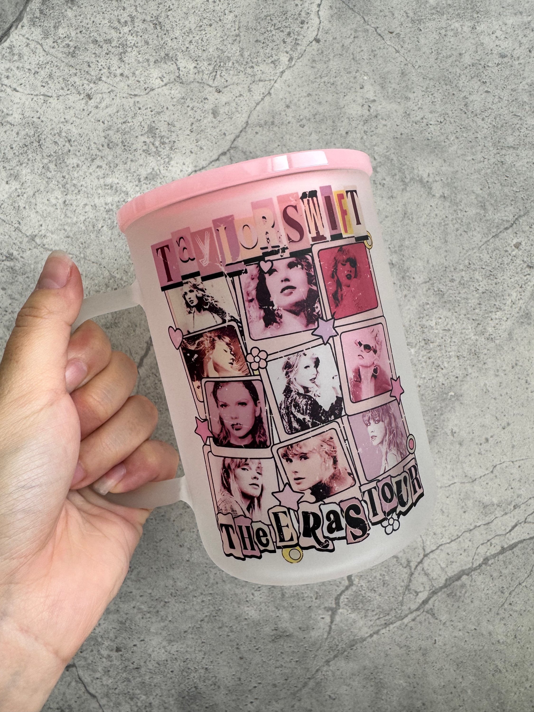 Taylor Swift The Eras tour 17oz Frosted Mug with PP lid