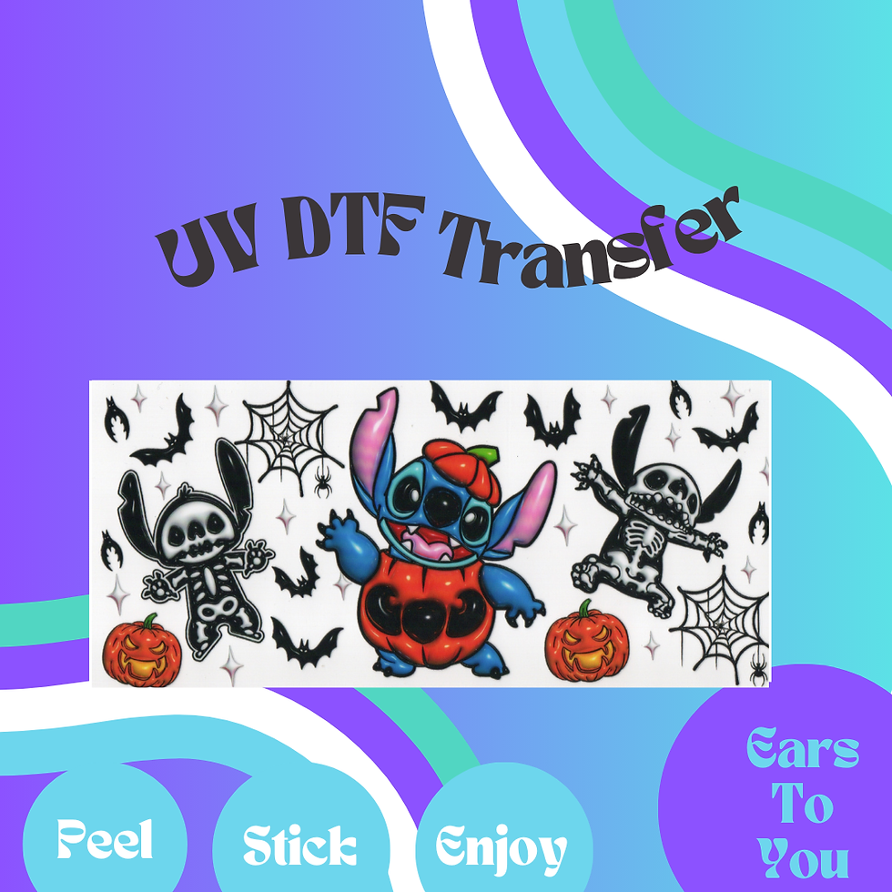 Pumpkin Stitch 16oz UV DTF Transfer