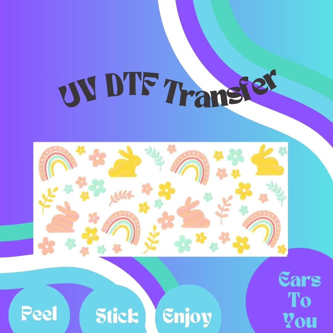 Pastel Easter 16oz UV DTF Transfer