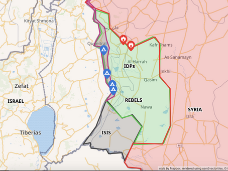 WHO concerned as Syrian rebel area near Golan cut off from Jordan