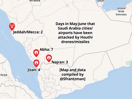List of reported Houthi drone and missile attacks on Saudi Arabia (May-June 2019)