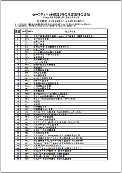 セーフティネット保証5号 指定業種追加.png
