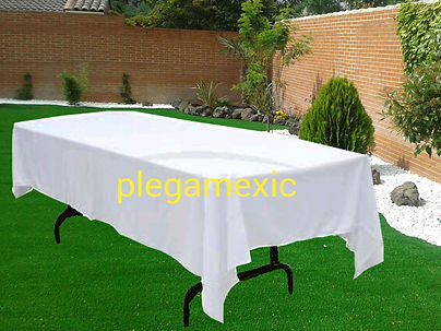 Mantel Easy Wash De Karsten Veríssimo, 160 X 270 Cm, Color Blanco